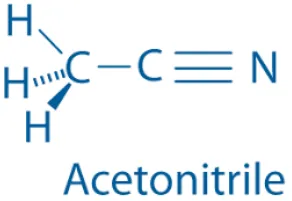 structural formula of acetonitrile structural formula of acetonitrile